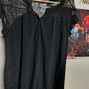 Elle Black Lace Chemise